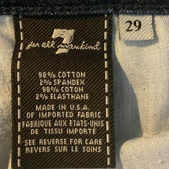 7 For All Mankind Dojo Jeans - Size 29 - Trouser Jean, Mid Rise, Flare Denim - Picture 6 of 7